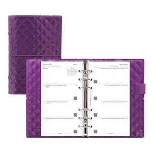 Domino Luxe Organizer, persönliche Größe, lila - Hochglanz, Steppoptik, Pa... - Bild 1 von 6