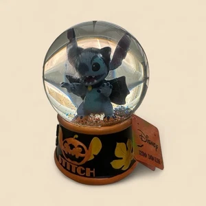 Disney Stitch Halloween Kürbis Jack O Laterne Musical 100mm Schnee Wasser Kugel - Bild 1 von 7