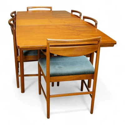 McIntosh Grand Teak Dining Table and 6 Chairs - Image 1 of 4