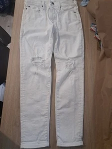 Abercrombie & Fitch Jeans Herren 30x30 weiß distressed Skinny Taper Stretch  - Bild 1 von 18