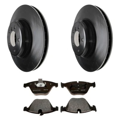 For BMW 335d 09-11 Raybestos R-Line Plain Front Brake Kit w Semi-Metallic Pads Foto 1 de 4