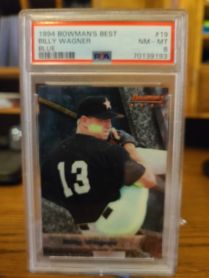 1994 Bowman's Best BILLY WAGNER Houston Astros HOF RC Blue # 19 Rookie PSA 8 - Image 1 of 1