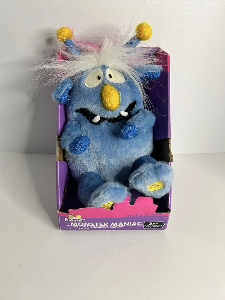 41) Gemmy Mitch Monster Maniacs Blue Plush Sings Mahna Mahna/happy Birthday RARE