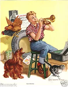 Impresión artística de obús Some Harmony de John Newton década de 1950 - Imagen 1 de 2