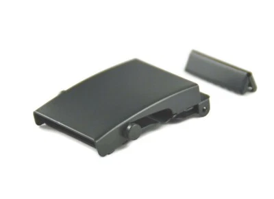 MYBAENDER STOFFGÜRTELSCHNALLE MIT ENDSTÜCK SCHIEBESCHNALLE B:4CM GÜRTEL Anthrazitgrau-Mak