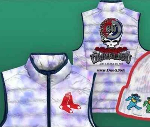 2025 Grateful Dead  Red Sox Adult LARGE Vest Fenway Park Promo SGA Sealed NEW - Picture 1 of 3
