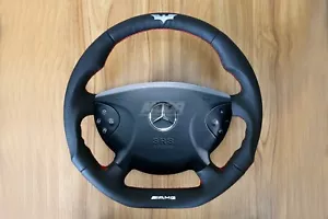 Mercedes W211 E G Class Sport Steering Wheel Embroidery Leather - Picture 1 of 8