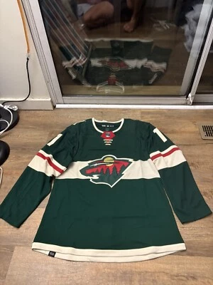 NEW Minnesota Wild Zack Parise #11 Adidas Primegreen Home Jersey HD1292 Size 54 - Image 1 of 4