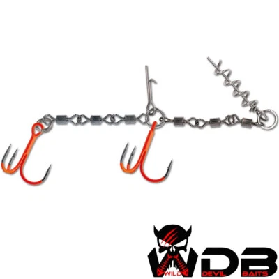 Wild Devil Baits Pike Master Spin System Shallow Rig Hecht Screw Stinger System - Bild 1 von 4