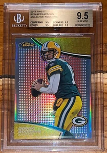 Aaron Rodgers /25 2011 Topps FINEST RED REFRACTORS #50 BGS 9.5,10 sub GOLD prizm - Picture 1 of 12