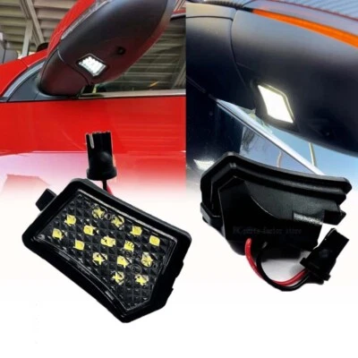 For Volvo V70 S60 S80 XC90 V50 C30 C70 V50 Diamond LED Side Mirror Puddle Light - Image 1 of 4