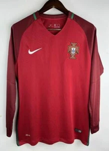 Portugal national team Home 2016 Soccer Retro Jersey LS - Picture 1 of 1