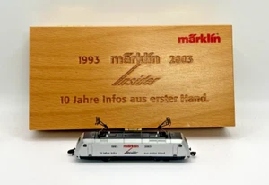 Z Scale Marklin 1993-2003 Insider 10 Years BR 101 Eletric Locomotive Wood Case - Picture 1 of 10