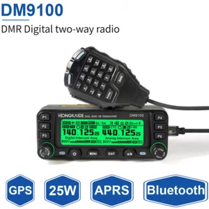 Hongkaide DM9100 DMR Digital Radio with GPS APRS Bluetooth VHF UHF Ham Radio - Afbeelding 1 van 9