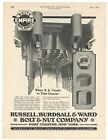 1920 Russell, Burdsall & Ward Bolt & Nut Co. Ad: Port Chester, New York
