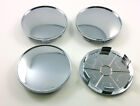 68Mm Bmw Wheel Centre Caps Central Hub Cover Universal Blank Chrome 4 Pc.