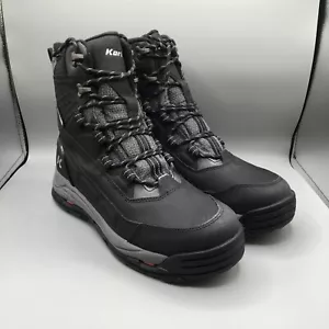Korkers Snowmageddon Snow Boots Mens 11 Black Insulated Omnitrax Sole Waterproof - Picture 1 of 13