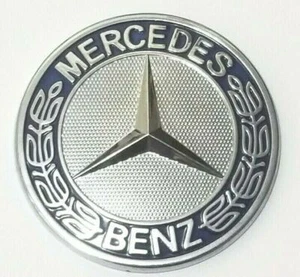 57mm Flat Mount Hood Emblem Logo Badge Ornament for Mercedes Benz - Picture 1 of 2
