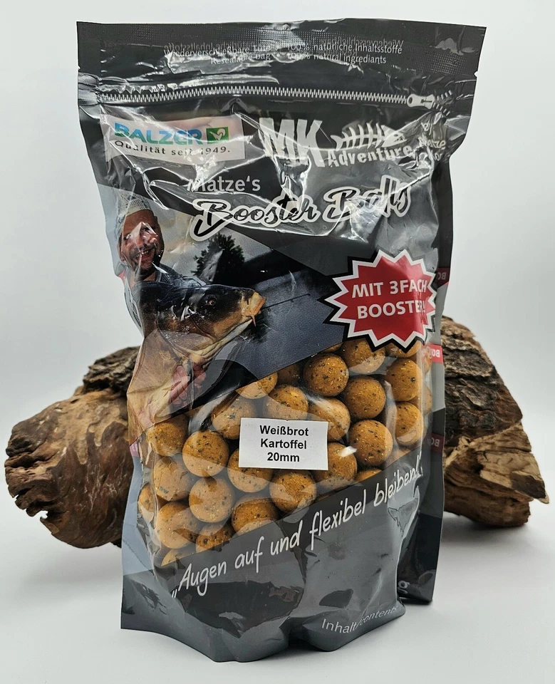 Balzer Boilies MK Booster Balls 20mm Weißbrot/kartoffel