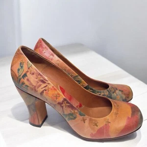 John Fluevog Shoes Daily Miracles Fortune Floral Women’s Size 7.5 EUC - Picture 1 of 14