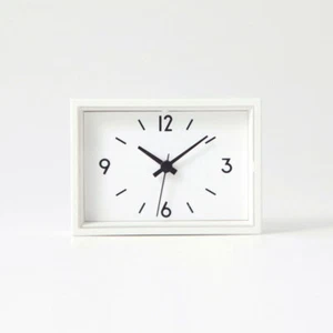 MUJI Reloj Estación MJ-WCJSM2 Mini Reloj de Mesa con Imán Cuarzo Blanco - Imagen 1 de 3
