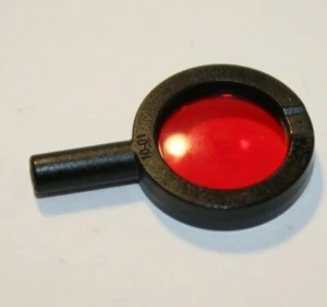 LEGO 76183 Black Minifigure Magnifying Glass with Translucent Red Lens - Picture 1 of 4