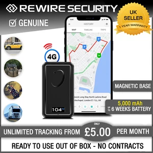 Dispositivo de seguimiento en tiempo real rastreador GPS 4G para automóviles furgonetas motocicletas batería larga - Imagen 1 de 12