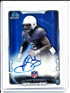 ALVIN BUD DUPREE 2015 BOWMAN CHROME REFRACTOR ON-CARD AUTO RC STEELERS - Bild 1 von 1