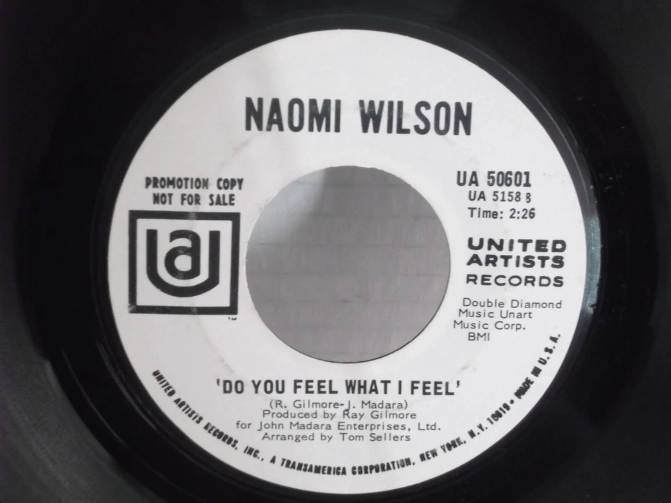 Naomi Wilson,UA 50601,"Do You Feel What I Feel",US,7"45,Northern Soul,PROMO,MINT - Image 1 of 2