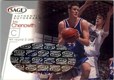 2001 SAGE Autographs Silver #A9 Eric Chenowith /240