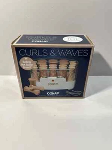 New Conair Compact Multi-Size Hot Rollers, Coral - Curls & Waves - Picture 1 of 1