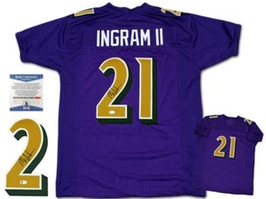 Mark Ingram Autographed SIGNED Jersey - Purple - Beckett Authentic - Picture 1 of 1