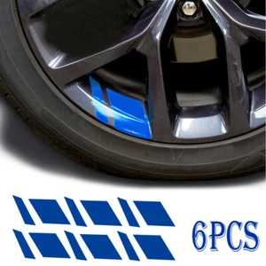 6x Pegatinas Reflectantes Llantas Coche Películas Vinilo Calcomanía Accesorios Para 16"-21" - Imagen 1 de 6