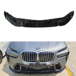 Black Front Bumper Spoiler Splitter Lip For BMW X7 G07 2023 2024 - Picture 1 of 8
