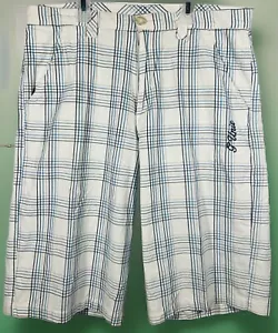 DE COLECCIÓN Y2K G Unit Para hombres Corto A Cuadros Hip Hop Rap Ropa de Calle Algodón Talla 36 - Imagen 1 de 15