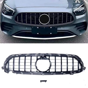 1pc Front Bumper Grille For Mercedes Benz E Class W213 2021-2022 Sport GT Black - Picture 1 of 10