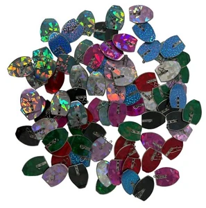 10 Fishing Lure Swim Jig Blades w\Waterproof Decals. Split Rings Included! - Picture 1 of 89