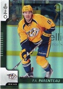 17/18 O-PEE-CHEE OPC BLACK RAINBOW #420 PA PARENTEAU 070/100 PREDATORS *39055