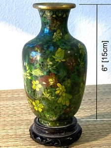 Chinesische antike Trennwandvase Messing Bronze Blumenvase - Bild 1 von 12