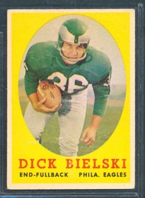 1958 Topps Football #111 DICK BIELSKI Philadelphia Eagles ~ VG - Image 1 of 2