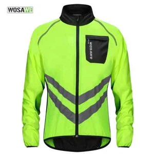 Cycling Jacket High Visibility MTB Bike Bicycle Windproof Quick Dry RainCoat - Picture 1 of 18