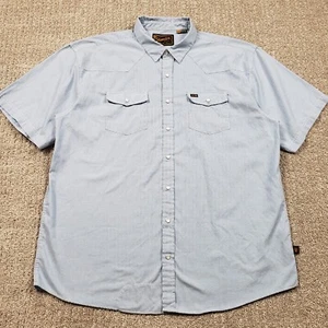 Howler Bros Hemd Herren 2XL Blau Perlen Druckknopfleiste H Bar B Snapshirt Western - Bild 1 von 11