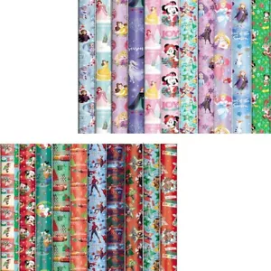 Disney Kids Christmas Gift Wrap Rolls Wrapping Paper 3m x 70cm - Picture 1 of 37
