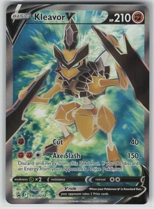 Kleavor V Full Art Holo #SWSH248 Sword & Shield Promo Cards Pokemon TCG - Picture 1 of 2