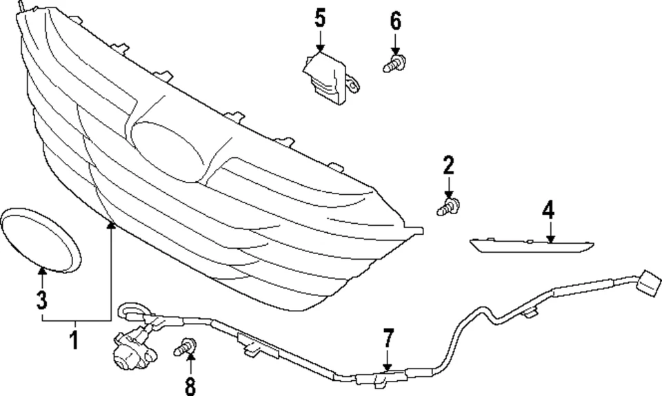 Подлинная фронтальная камера Subaru 86357AN100 - Изображение 1 из 1