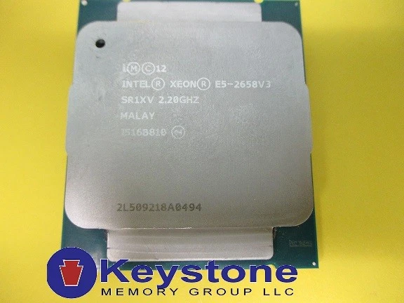 Intel Xeon E5-2658 V3 SR1XV 12-Core 2.2Ghz 30MB 9.60 GT/S CPU Processor *km - Image 1 of 1