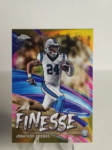 2024 Topps Cromo Jonathon Brooks Rookie Finesse Gold Refractor/50 Panthers RC - Imagen 1 de 3