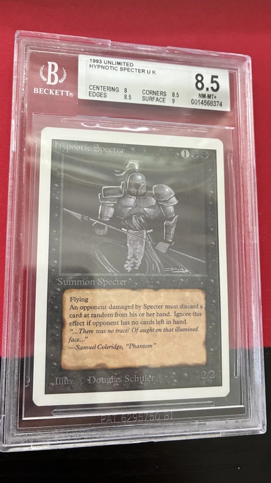 1 Hypnotic Specter - Unlimited - BGS 8.5 - MtG FREE SHIPPING - Image 1 of 1
