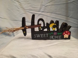 Letrero independiente de madera pintado a mano para el hogar dulce hogar - Imagen 1 de 1