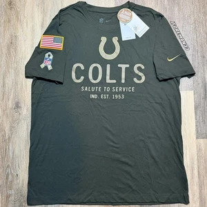 Nike Indianapolis Colts 2025 Salute to Service Primary Edge Sideline T-Shirt - Picture 1 of 9